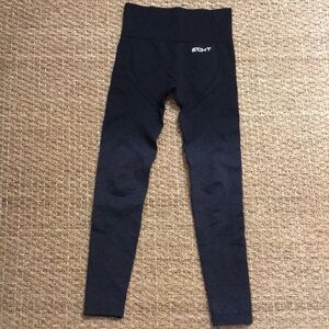 ECHT black leggings, 12” across, 33” long